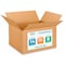 Idl Packaging 14 in x 10 in x 8 in Shipping Box, Kraft, Corrugate, Single Wall, 200#, 25 PK B-14108-25 - alternate 1